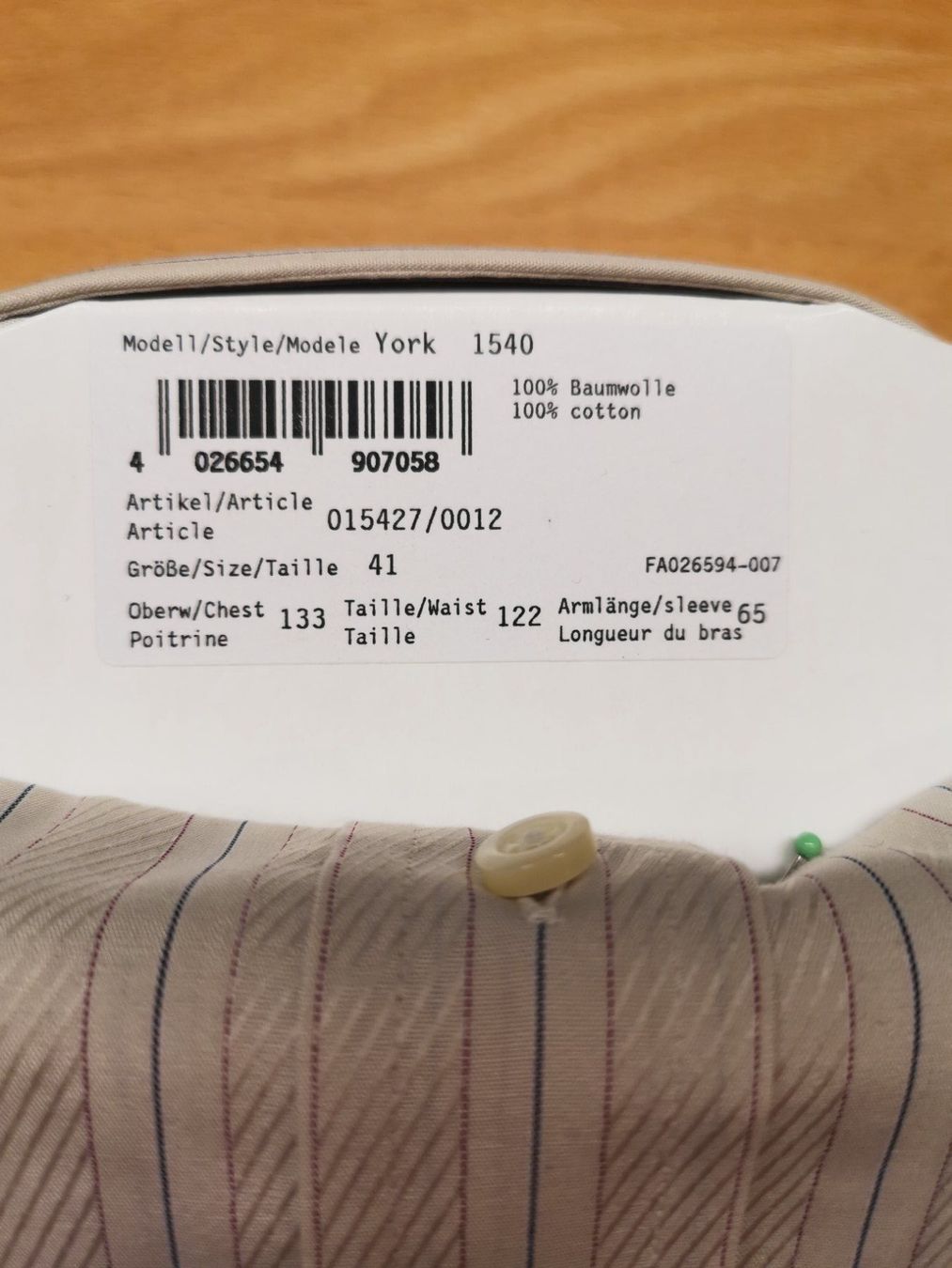 Camicie: Herrenhemd EINHORN, Neupreis Fr. 119.00 – Nuovo e nell'imballaggio originale da Seuzach venduto da NaehdesignMirjam 4