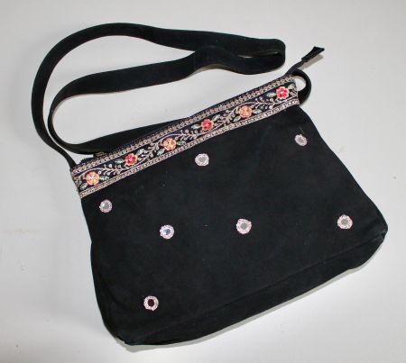 Neue, modische Handtasche aus Wildleder