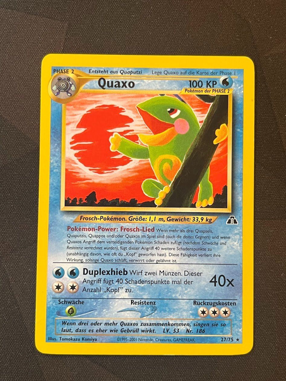 Pokémon Carte collezionabili: Pokemon -  Neo discovery Quaxo 27/75 – Usato da schaan venduto da Schokoloco