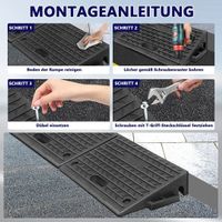 Bordstein Auffahr Rollstuhl rampe PKW Griff Gummi Motorrad