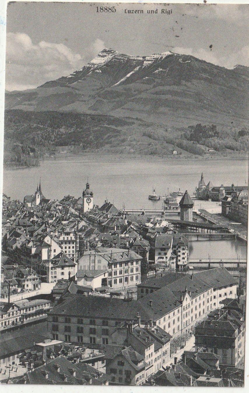 Ansichtskarten: Luzern Teilansicht – Gebraucht aus Lumbrein von made02