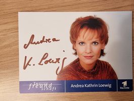 Andrea K. Loewig Originalautogramm "In aller Freundschaft"