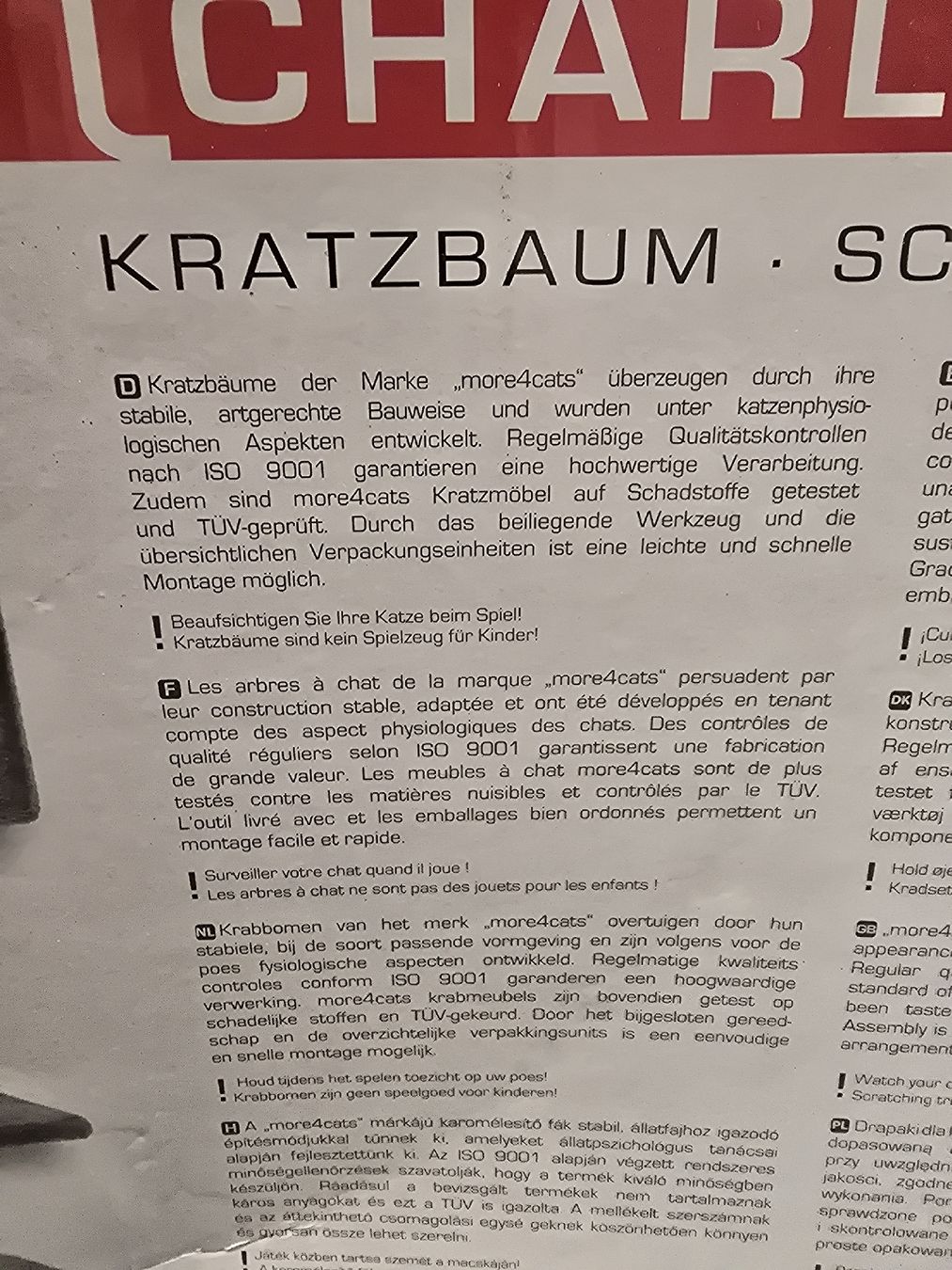 Tiragraffi: Katzen Kratzbaum "more4cats" Basic – Nuovo e nell'imballaggio originale da Hundwil venduto da Petro61 3