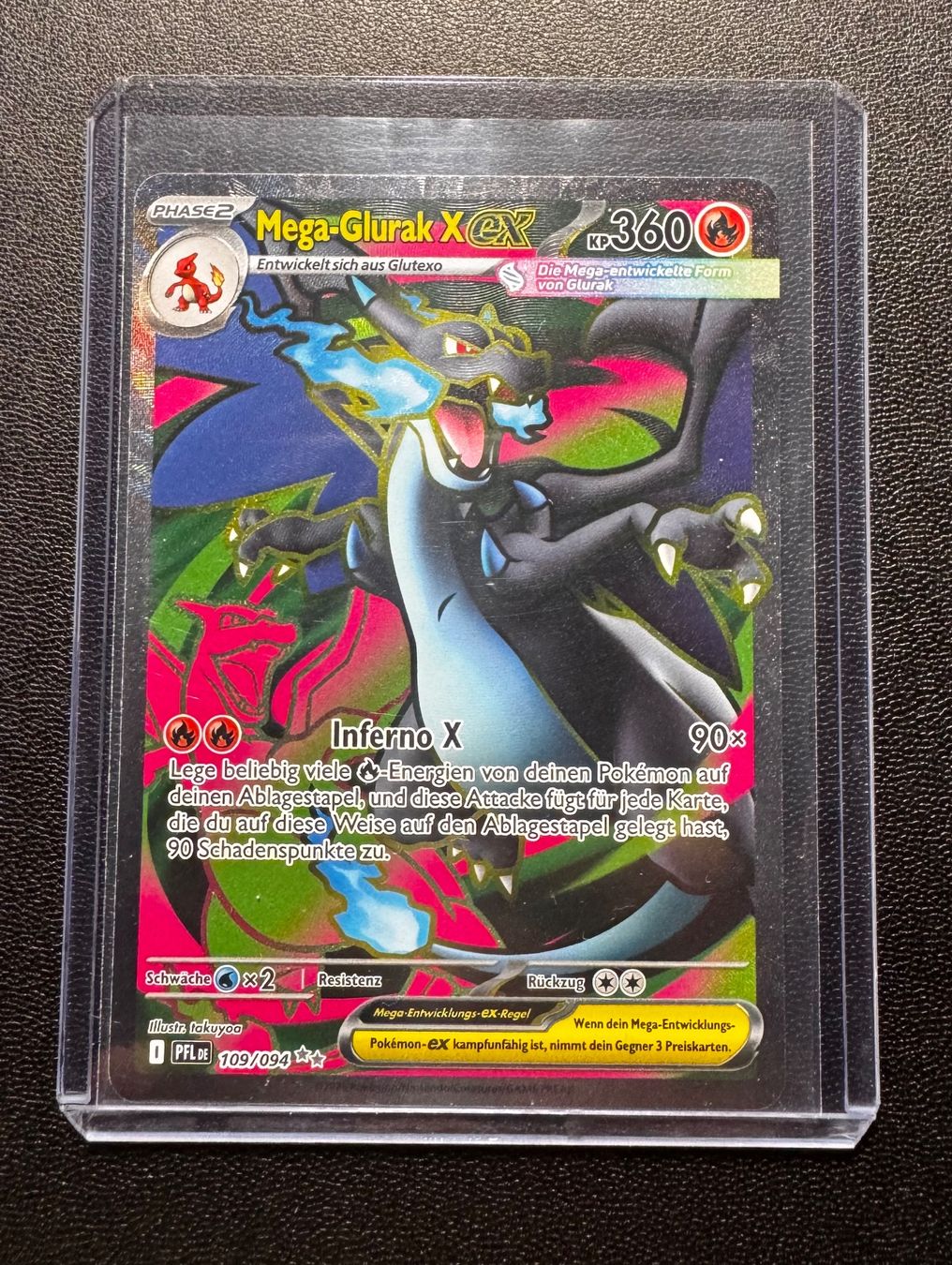 Pokémon Carte collezionabili: Pokemon Mega Glurak X Ex 109/094 PFL DE – Usato da Eschen venduto da SenseiS3