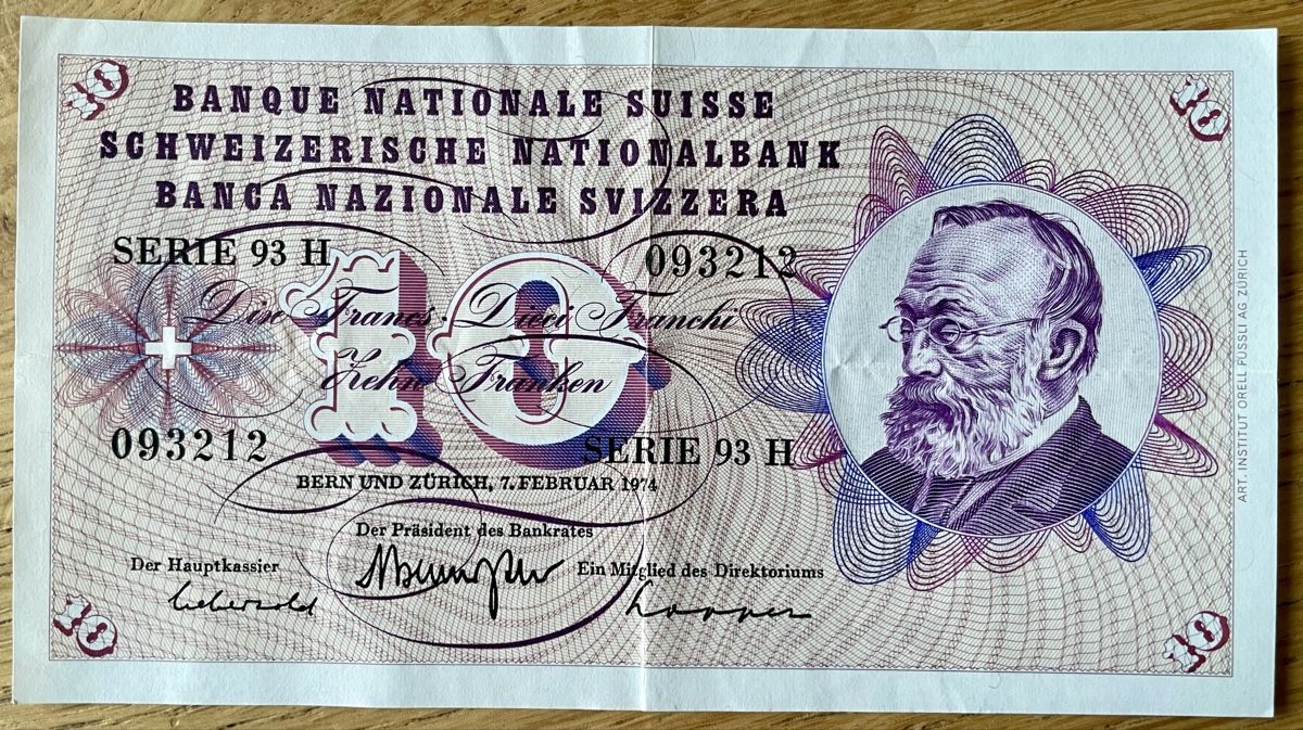Banconote: Schweizer Banknoten fünfte Serie – Usato da Winterthur venduto da Susiundreini 4