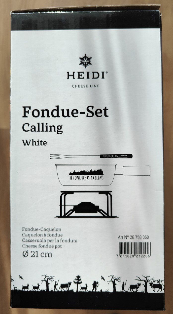 Elettrodomestici da cucina: Fondue Set Heidi Calling – Nuovo e nell'imballaggio originale da Sigriswil venduto da Ricola1977 1