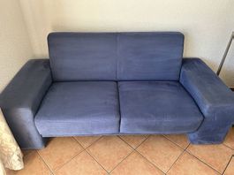 À vendre deux canapés bleu marine 