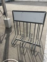 Fahrradständer für 3 Velos Metall grau gebrauchter Zustand