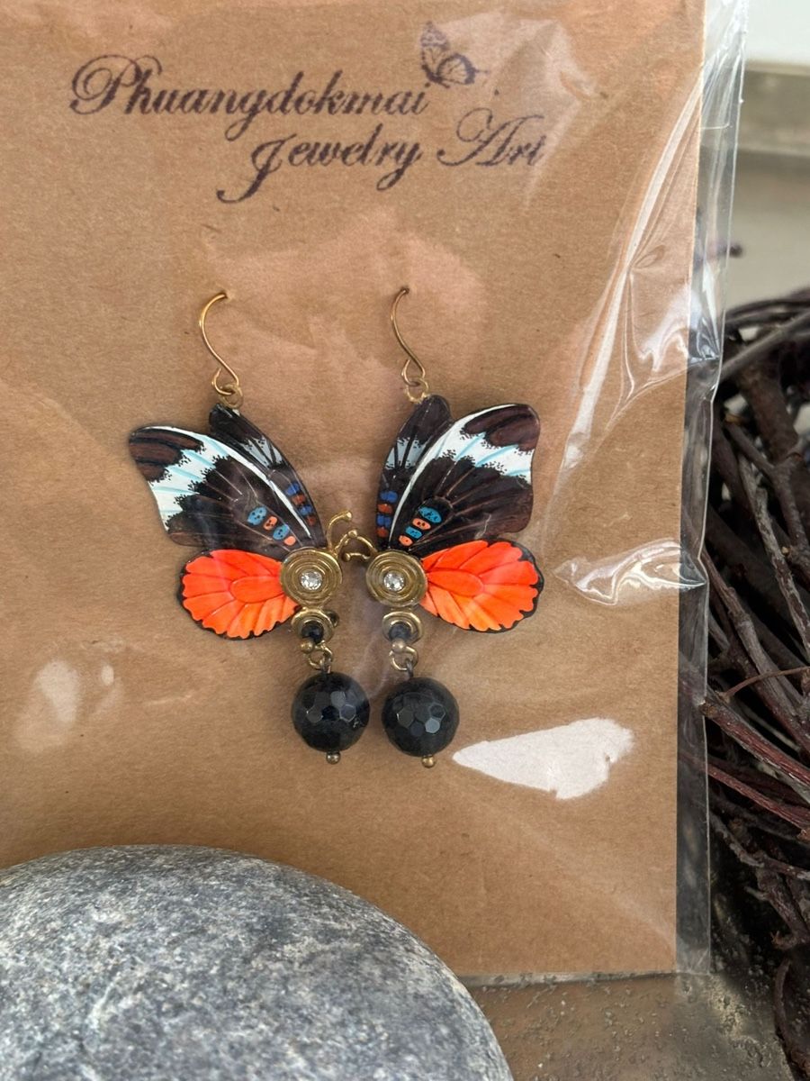 Orecchini pendenti & Orecchini a lobo: Ohrstecker Schmetterling – Nuovo e nell'imballaggio originale da Dübendorf venduto da Magnum22inch 1