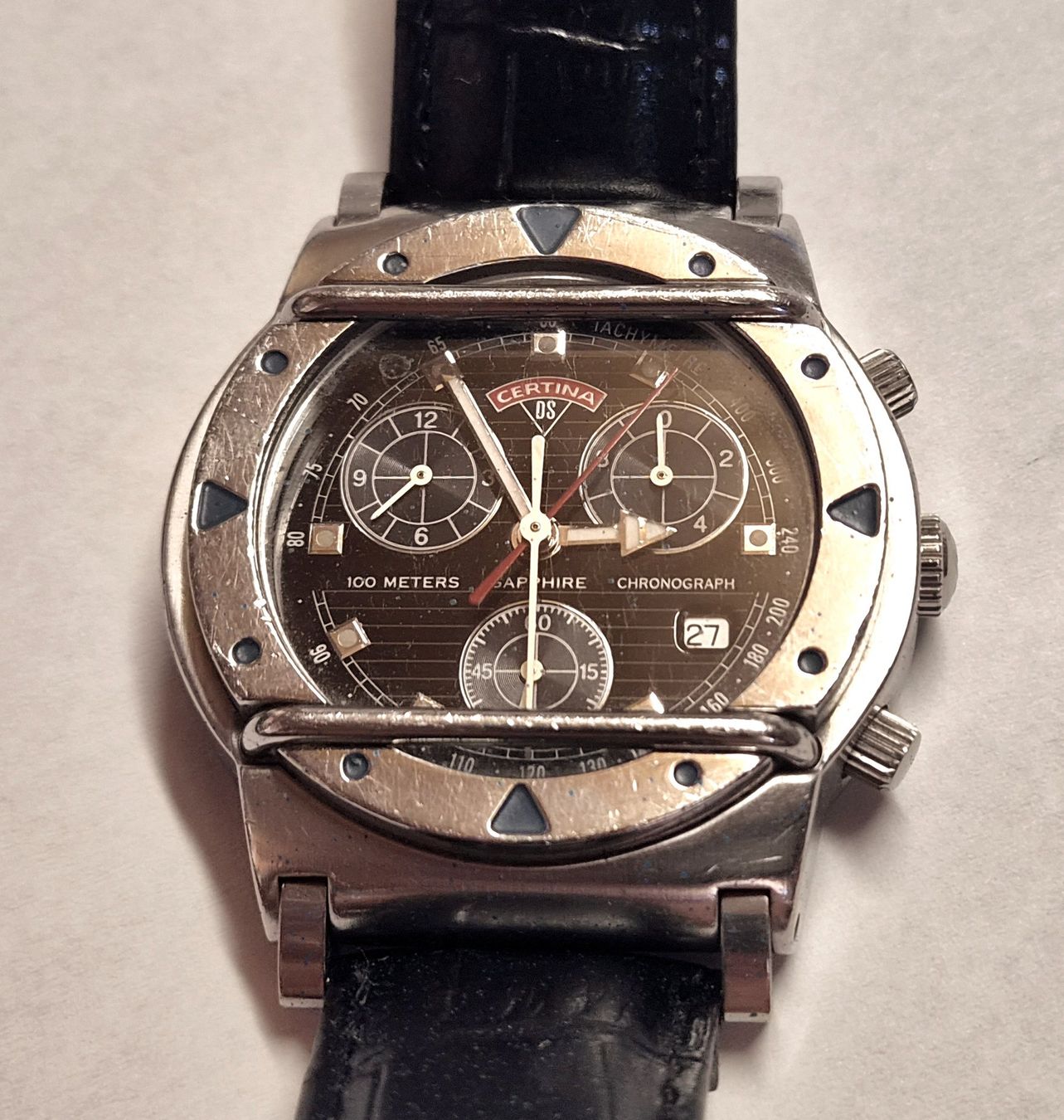 Certina Orologi: Certina Cascadeur Chronograph  100m Herren Uhr gebraucht. – Usato da Madiswil venduto da Willys4 3