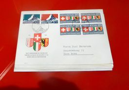 SCHWEIZ ; 7 Stück Briefe + 1 Karte gelaufen mit Adresse  R;