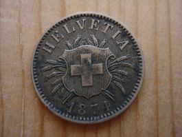 (P2) 5 Rappen 1874