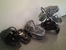 Joie Kinderwagen Set mit Babyschale und Zubehör