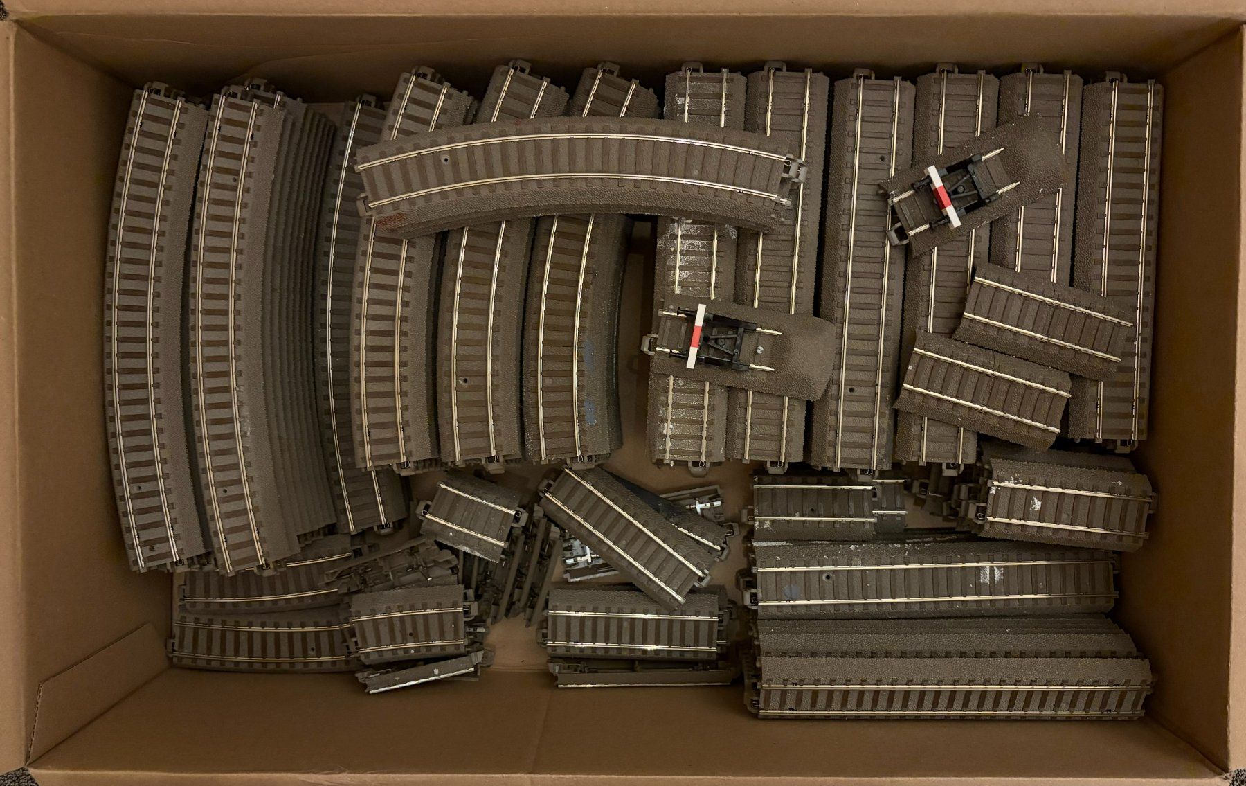 Trix Modellini di ferrovie: Trix C-Gleis, ca. 150 Stück – Usato da Ossingen venduto da Toolman 3