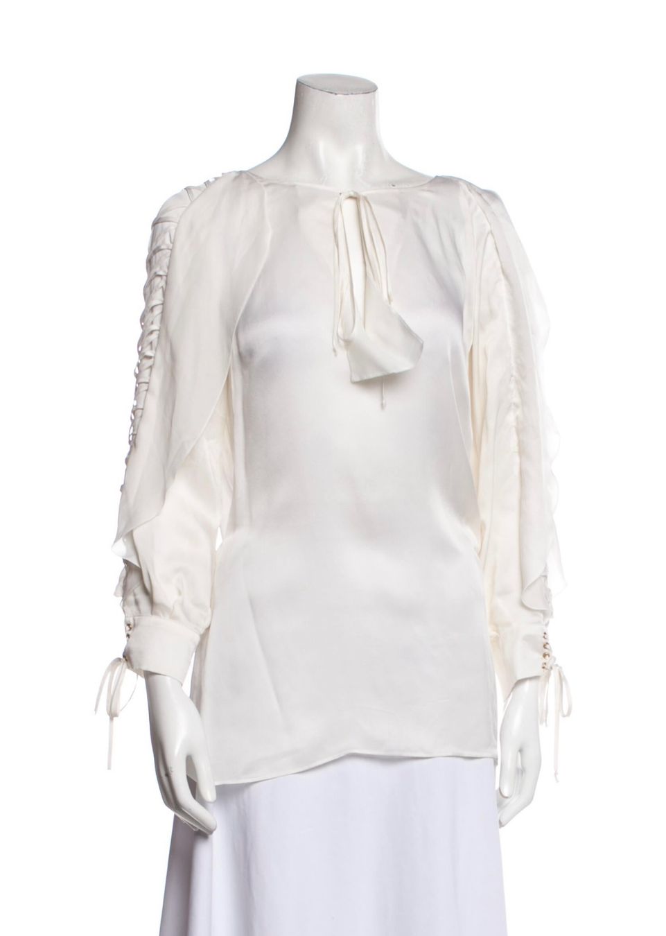 Givenchy Chemisiers: Givenchy Silk V-Neck Blouse/Fr38 – D'occasion à Basel par TIMELESS-FASHION 2