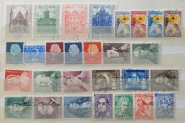 NEDERLAND: Lot de timbres oblitérés, 2 photos