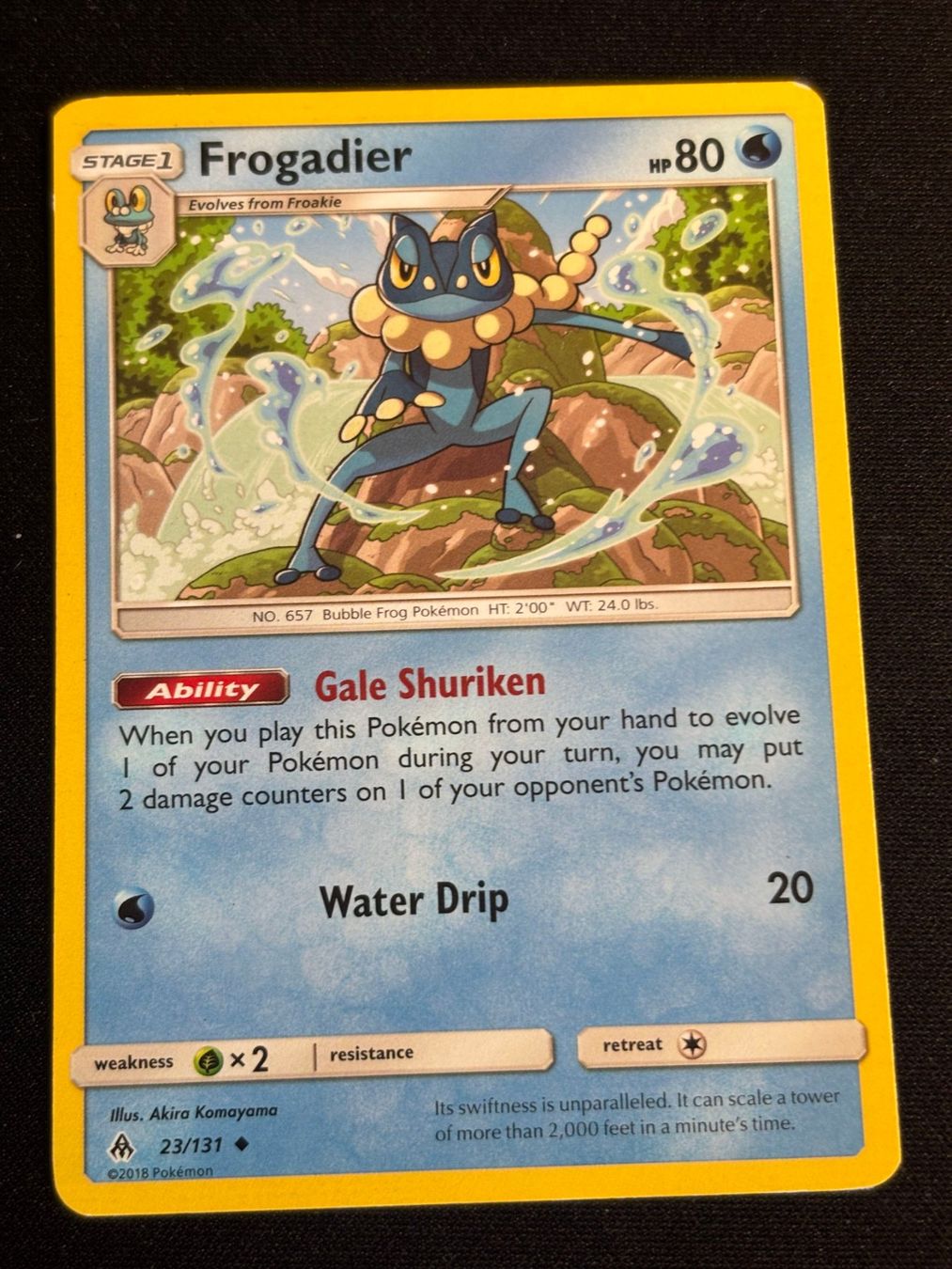 Pokémon Carte collezionabili: Pokemon Frogadier - Forbidden-Light 23/131 - English – Usato da Bern venduto da Big_GS
