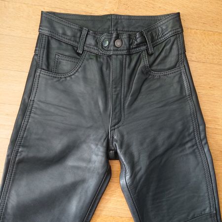 Motorradhosen AKITO Leder schwarz