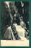 Bad Pfäfers, Ende der Taminaschlucht,1906 gelaufen