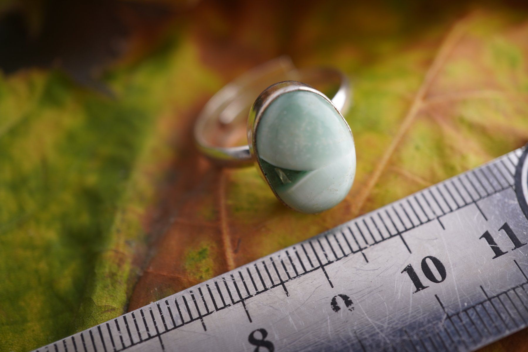 Minerali & Pietre curative: Aragonit Blau   ring Grösse  Variabel     (Räumung!) – Nuovo e nell'imballaggio originale da Eschenbach SG venduto da topstone 1
