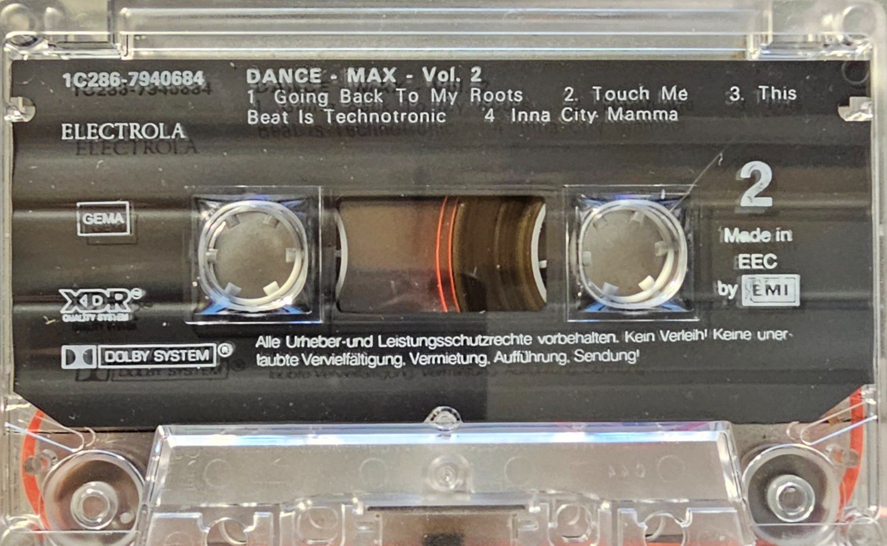 Kompaktkassetten: MC - Dance Max 2 – Gebraucht aus Wahlen b. Laufen von Cg10 3