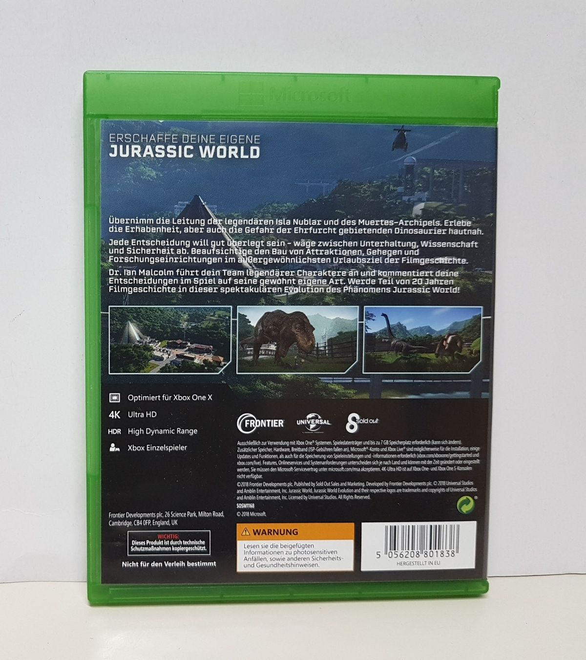 Microsoft Spiele: Jurassic World Evolution  Dinosaurier hautnah  Xb One – Gebraucht aus Schüpfheim von Games_Spielkonsolen 2