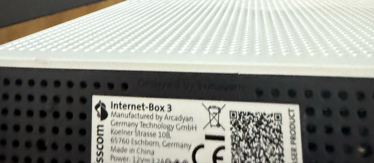 Swisscom Modem & Router: Swisscom Internet-Box 3 Router Glasfaser ready – Usato da Dintikon venduto da Phipu21 1