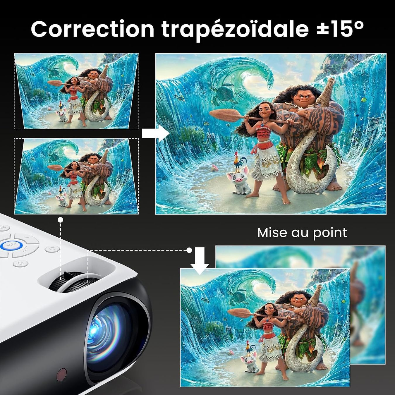 Proiettori: Mini Beamer 4K 1080P Full HD Bluetooth tragbar – Nuovo e nell'imballaggio originale da St. Gallen venduto da VerkaufsMaus50 8