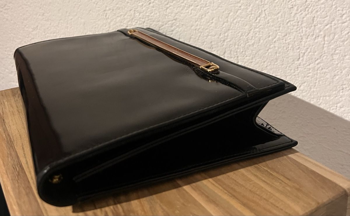 Taschen für Damen: Pochette noire brillante, vintage – Gebraucht aus St-Pierre-Clages von ste_xk6p 3