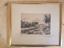 schöne Zeichnung Bild Lithographie evtl. Fanny Brügger