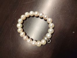 Elegantes Thomas Sabo-Perlen Armband, Charms, original