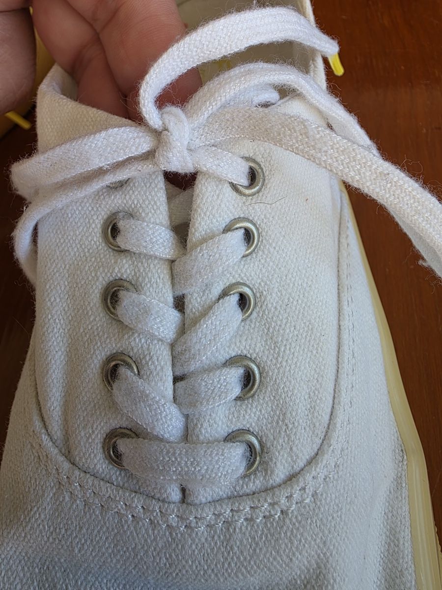 Scarpe da uomo: Sperry Top-Sider White Canvas Sneakers - Size 9 – Usato da Genève venduto da jud_xrl8 6