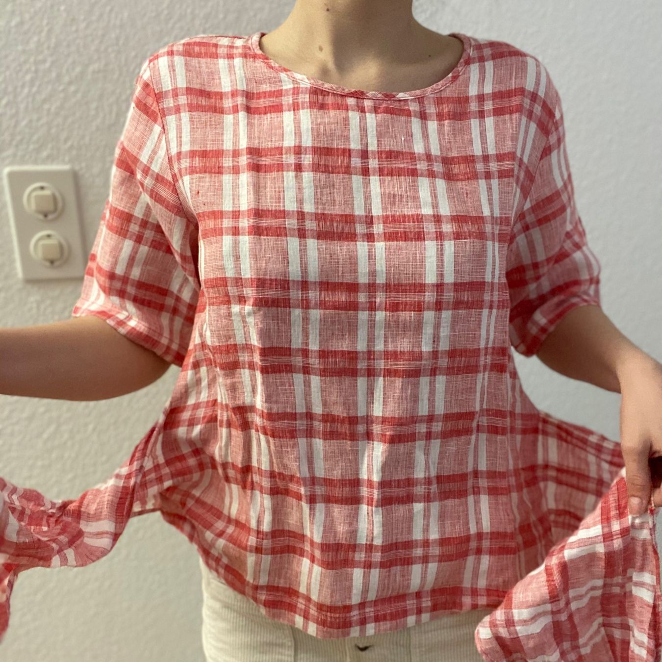 Top: SALE: GINGHAM LEINEN TOP – Nuovo (secondo la descrizione) da Schlieren venduto da notkrys 2