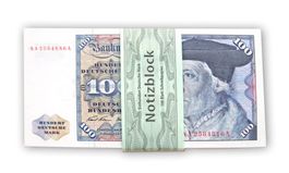Notizblock 100 Blatt Design 100 Deutsche Mark neuwertig