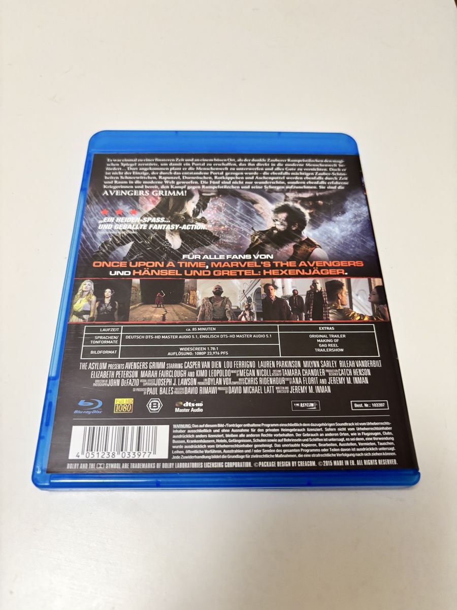 Tutti i DVDs: Avengers Grimm Blu-ray – Usato da Luzern venduto da Armastra 1