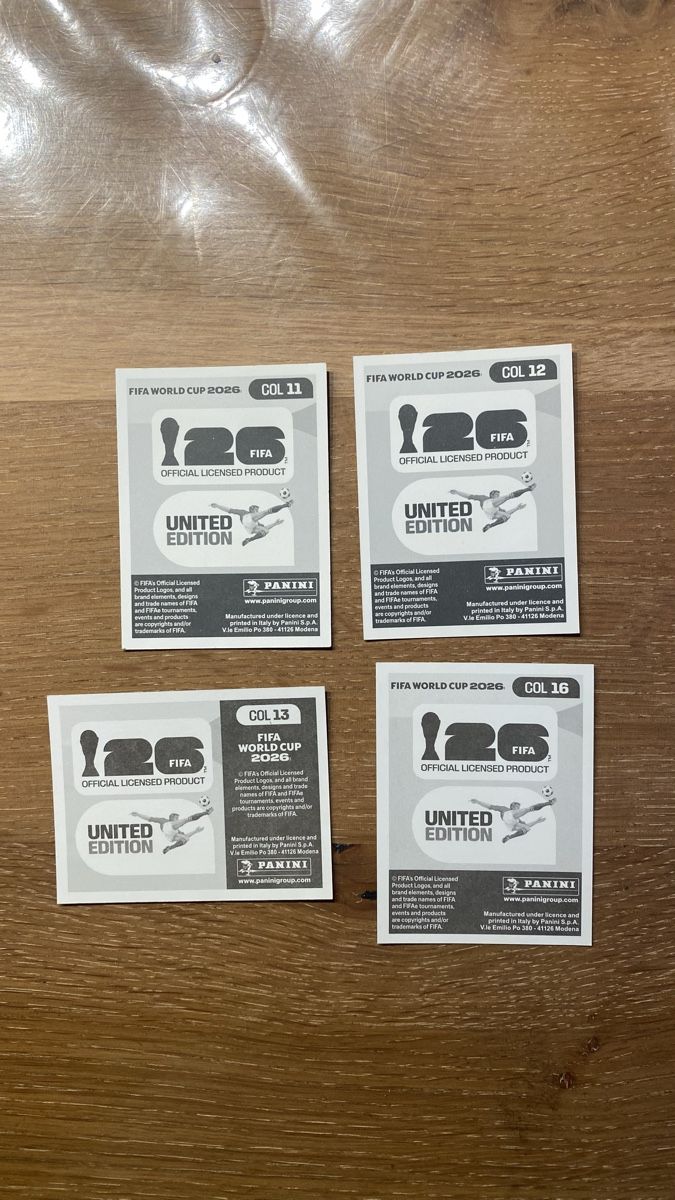 Panini Carte collezionabili: Panini Stickers - COL - 4 Stickers – Nuovo (secondo la descrizione) da Adliswil venduto da didoli 1