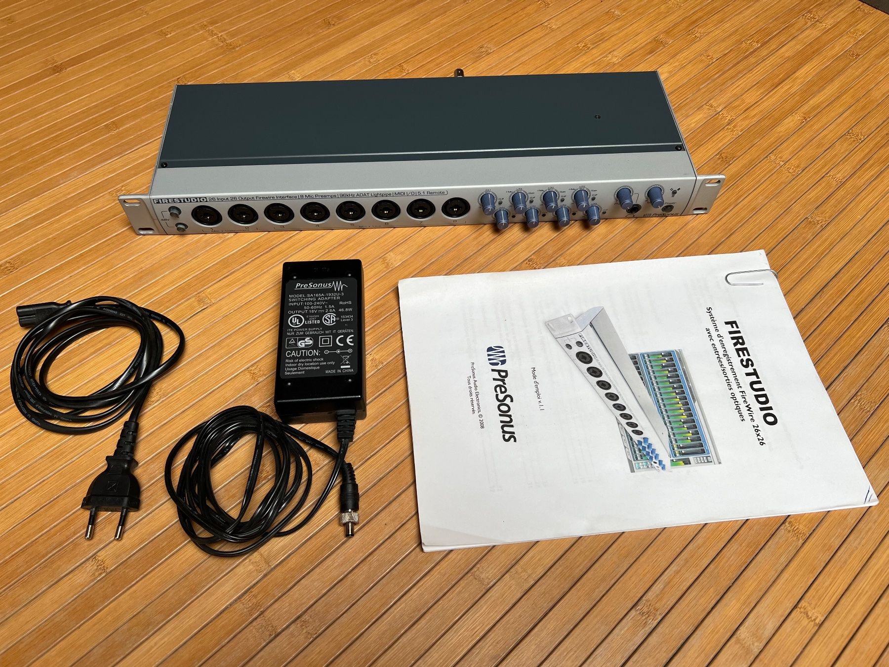 PreSonus Attrezzatura per studi di registrazione: PRESONUS FIRESTUDIO 26x26 24-BIT 96KHZ  RECORDING INTERFACE – Usato da Sion venduto da Hobby-mania