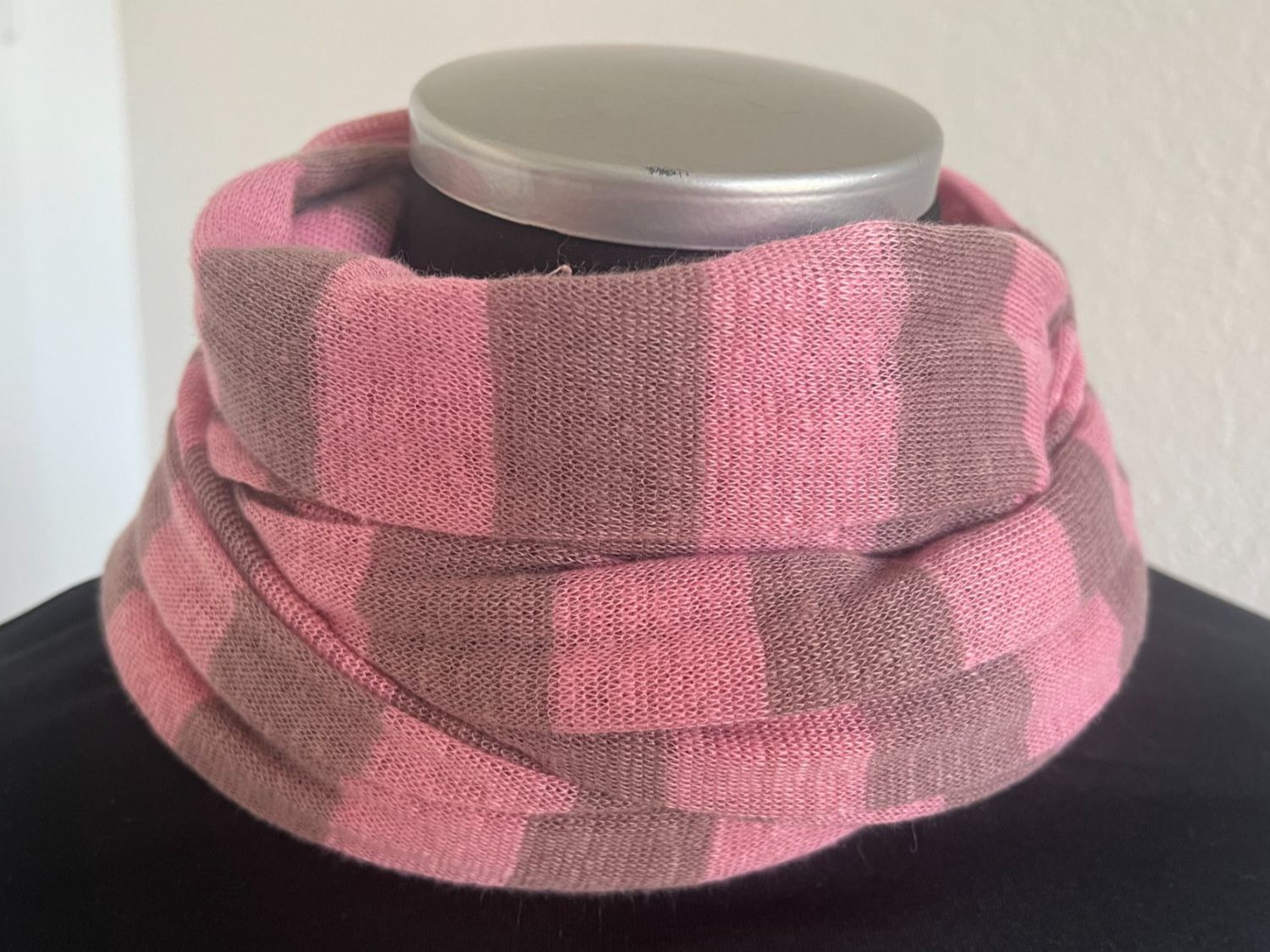 Colora Foulard & Sciarpe: Colora Schal, 100% Leinen, Rosa/Grau, NEU – Nuovo e nell'imballaggio originale da Worb venduto da farben20zauber