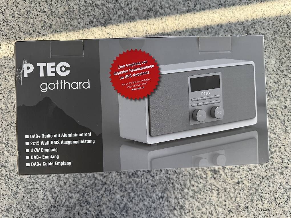 Radios: P Tec gotthard Radio DAB+ – Neuf avec emballage d'origine à Killwangen par dij_n8lv