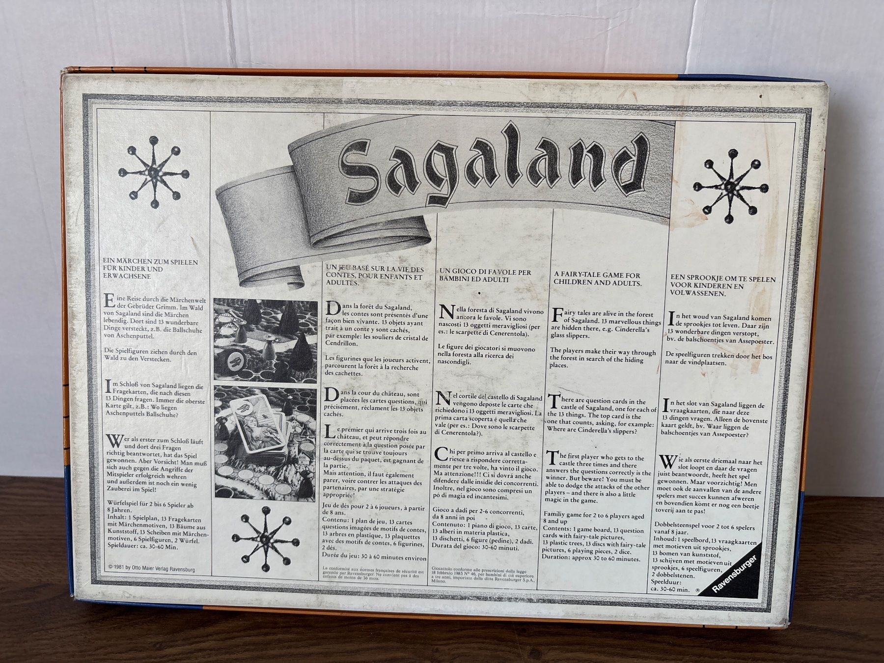 Ravensburger Giochi: Sagaland - Spiel von Ravensburger - 1981 – Usato da Andwil SG venduto da Rainboli 3