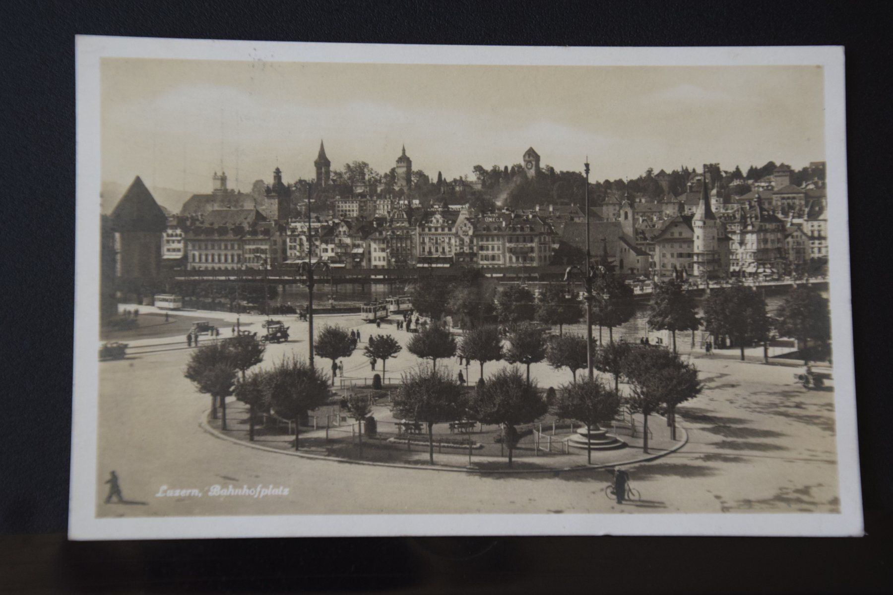 Cartoline postali: AK Luzern, Bahnhofplatz 1929 – Usato da Luzern venduto da CH2018