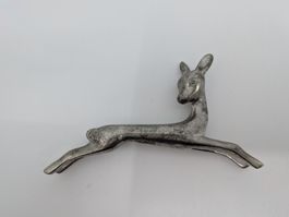 Alte Figur Messerbänkli Reh Art Deco Stil Zinn Swiss Made