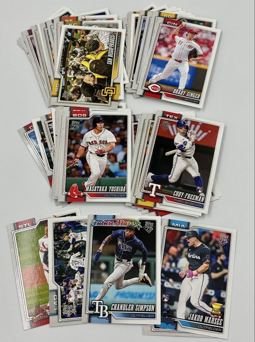 Topps Carte collezionabili: Topps 75 Baseball 2026 - Sammlung 58 Karten! – Nuovo (secondo la descrizione) da Lyss venduto da Swissmantis