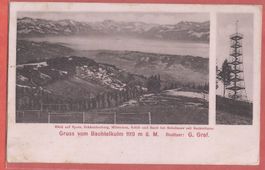 Bachtel bei Hinwil - Gruss vom Bachtelkulm - 1907