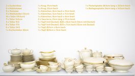 Rosenthal Winifred (Goldrand), 84 Teile