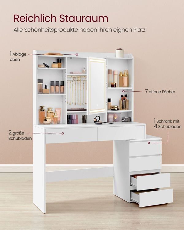 Tavoli da trucco: Schminktisch LED-Beleuchtung einstellbare Helligkeit IRIS – Nuovo e nell'imballaggio originale da Lachen SZ venduto da MAMORU-MOEBEL 2
