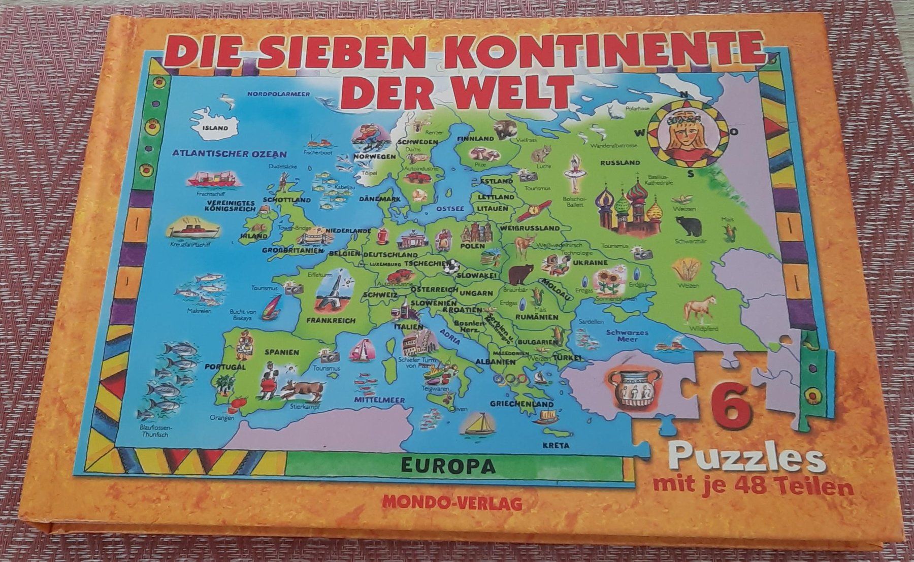 Puzzle: Puzzlebuch "Die sieben Kontinente der Welt" – Usato da Grafstal venduto da danielbbtl