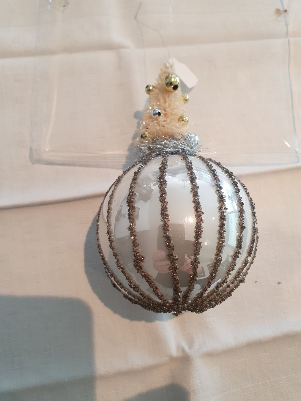 Tutte le decorazioni: Weihnachtskugel, Christbaumkugel, Vintage, Glitzer, 3 Stk – Nuovo e nell'imballaggio originale da Reinach venduto da 3Guggerli 2
