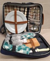 Kompletter Picknick-Rucksack für 4 Personen, neuwertig