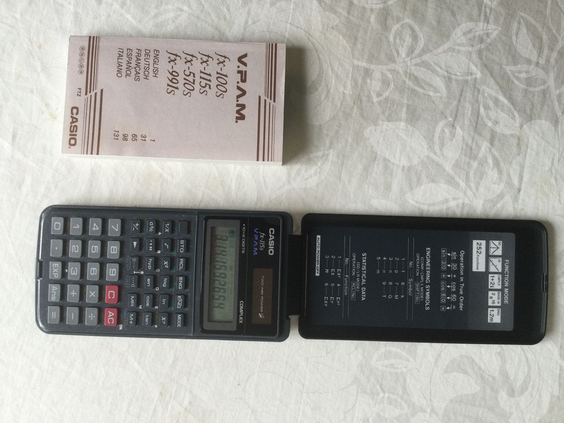 Casio Calcolatrici tascabili: Casio fx-115s V.P.A.M. – Nuovo e nell'imballaggio originale da Schwerzenbach venduto da Whokamel 1
